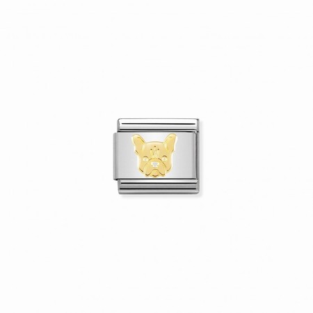 Nomination Gold French Bulldog Composable Charm